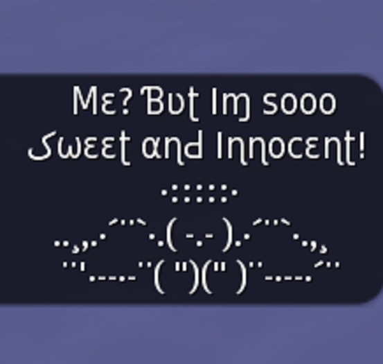 Me? But Im Sooo Sweet & Innocent! - Gesture