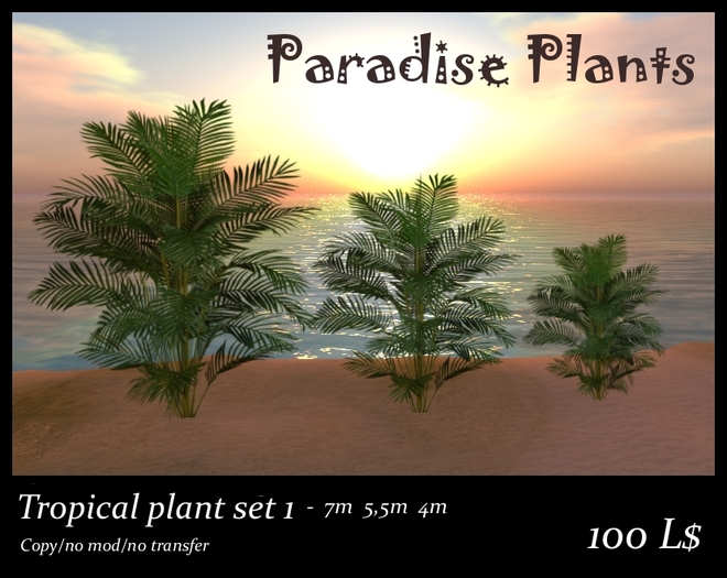 Tropical plant set 1