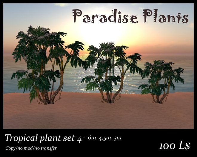 Tropical plant set 4