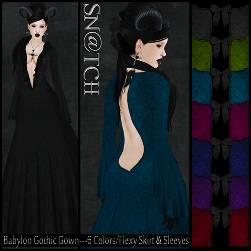 :::Sn@tch Babylon Gothic Gown:::