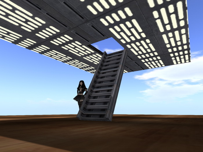 Platform with Retractable Ladder