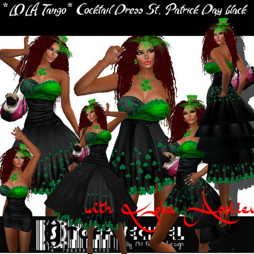 [Stoffwechsel] *LOLA Tango* Cocktail Dress black St.Patricks Da