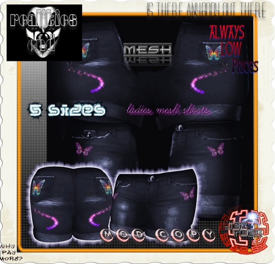 Ladies  Butterfly Shorts