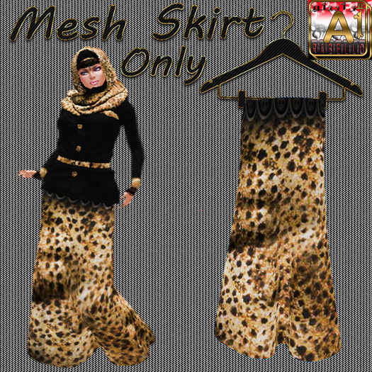 .:Arabello:. Mesh Skirt leopard