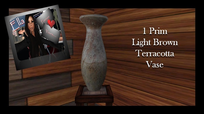 Terracotta Vase - Light Brown