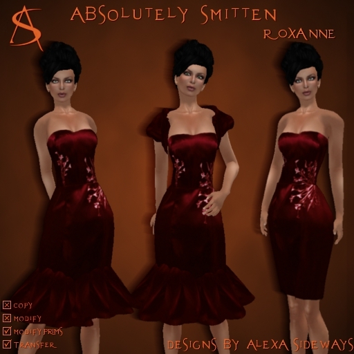 Second Life Marketplace - !!Absolutely Smitten Roxanne Dress Red & Bolero