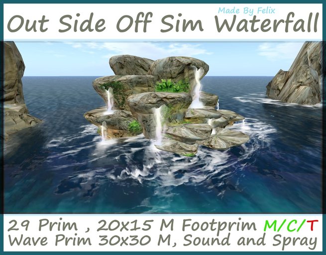 Out Side OffSim  Waterfall witch Wave Off Sim