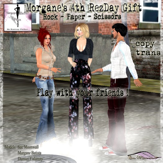 Morgane's 4th rezzday gift - rock paper scissors