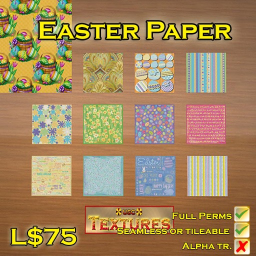 USC Textures - Easter Paper 