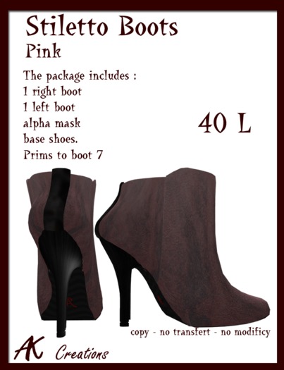Stiletto Pink Boots