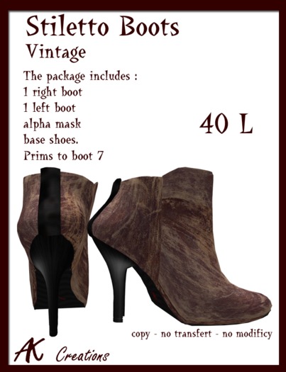 Stiletto Vintage Boots