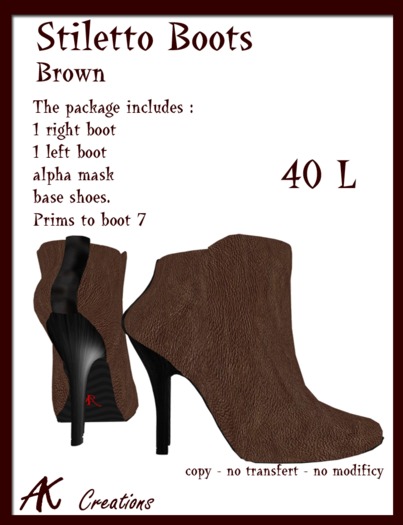Stiletto Brown Boots