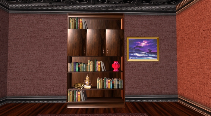 RB_Bookcase_2 Blackwood (Sculpted)