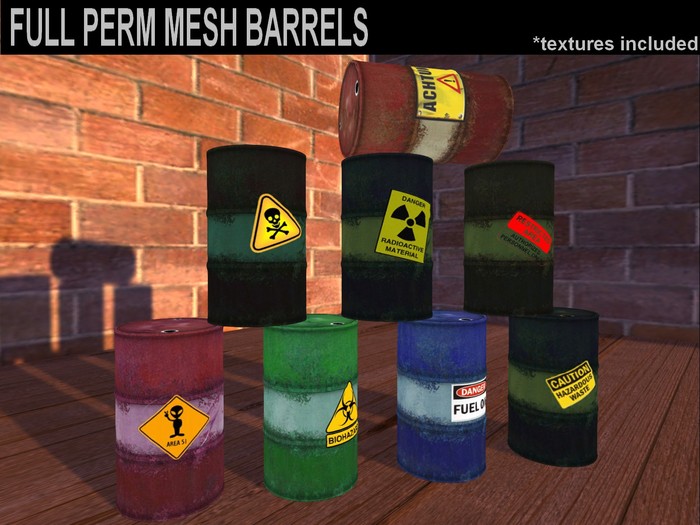 Mesh barrels full perm pack