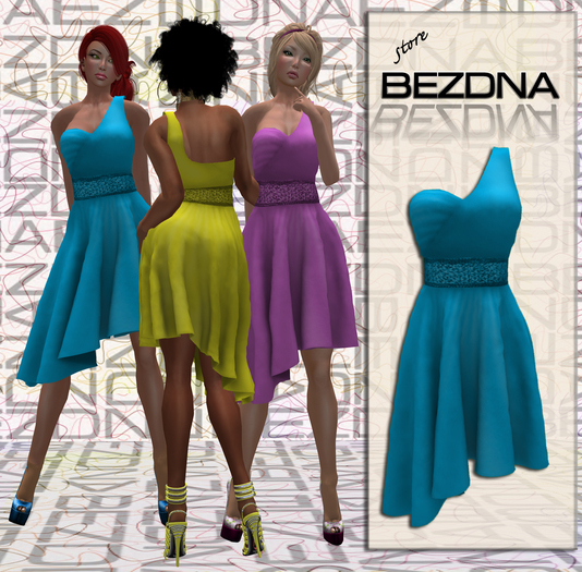 @BEZDNA@ Cocktail Dress Blue
