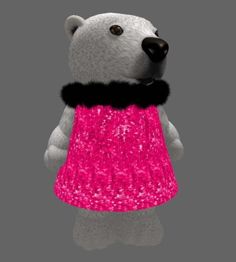 Tiny Hot Pink Sequin Cocktail Dress