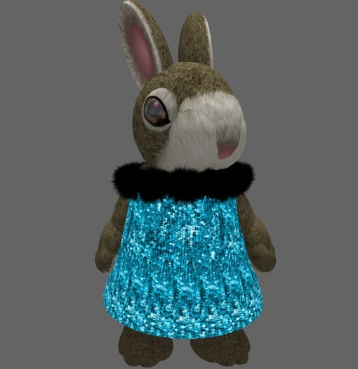 Tiny Light Blue Sequin Cocktail Dress