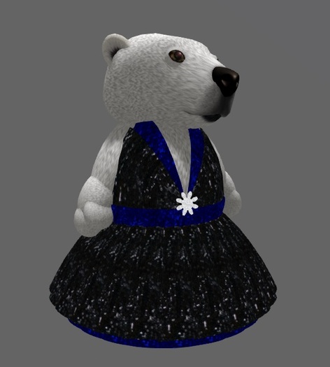 Tiny Formal Sequin Gown Black&Blue
