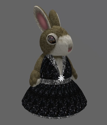 Tiny Formal Sequin Gown Black&Silver