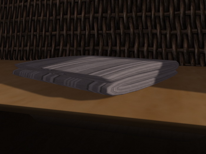 (Pixelwear) Folded Towel Gray Stripes