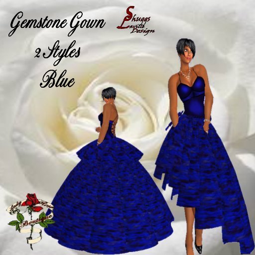 15 Gemstone Blue Gown ~SLD~