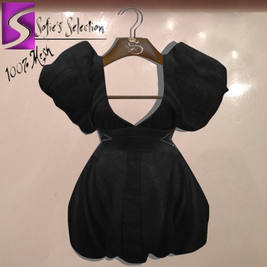 <S> Mesh Diana Dress Black