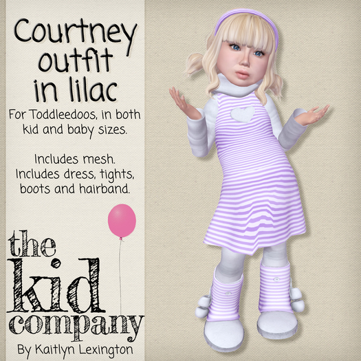 the kid company; courtney - lilac