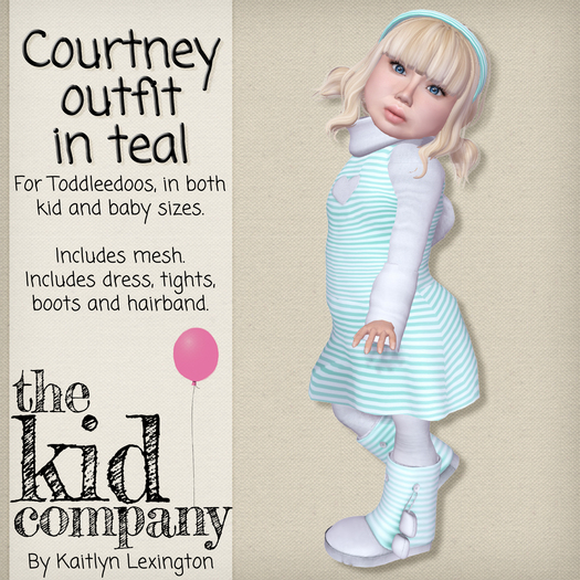 the kid company; courtney - teal