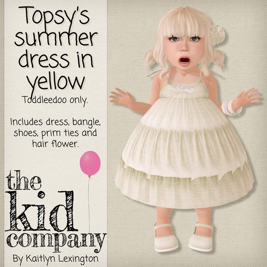 the kid company; topsy's summer dress // yellow.
