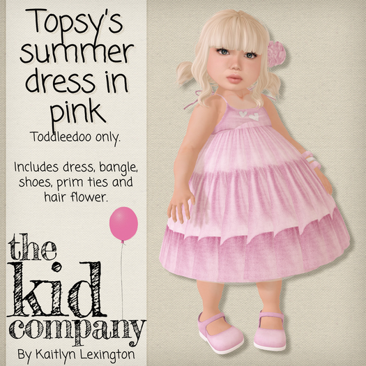 the kid company; topsy's summer dress // pink.