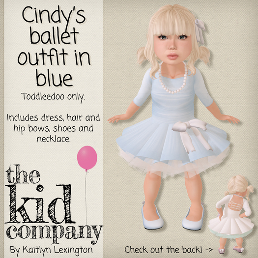 the kid company; cindy's ballet outfit // blue.