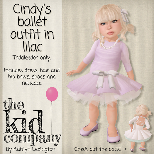 the kid company; cindy's ballet outfit // lilac.