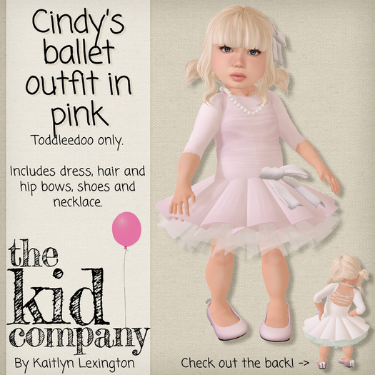 the kid company; cindy's ballet outfit // pink.