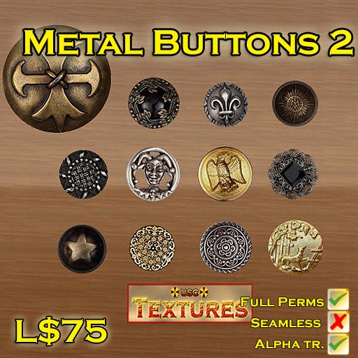 USC Textures - Metal Buttons 2 