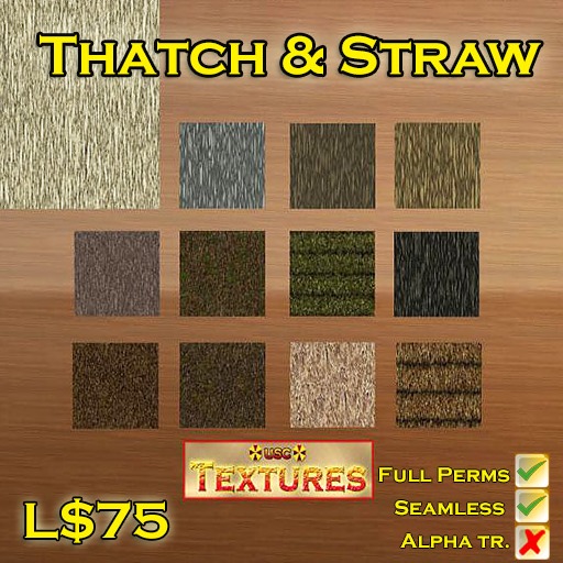 USC Textures - Thatch & Straw 