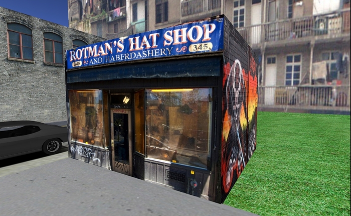 #117 Rotmans Hat Shop- 1 Prim Building by Kushinator