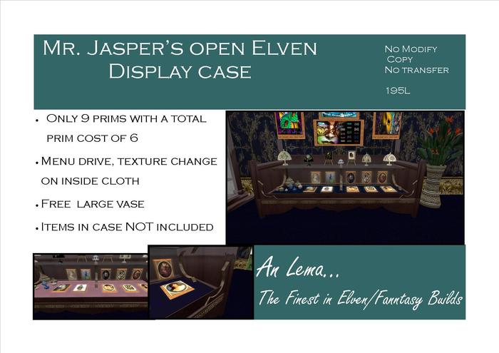 Mr Jasper's Open Elven Display Case