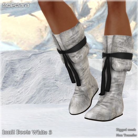~Soedara~ Inuit Boots White 3