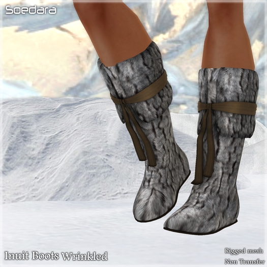 ~Soedara~ Inuit Boots Wrinkled