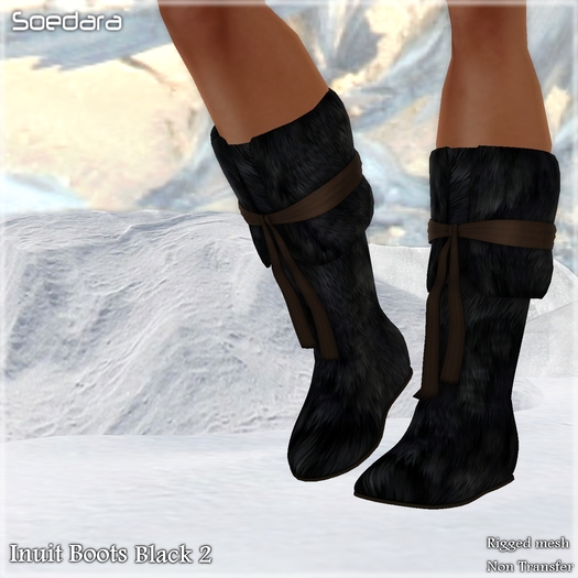 ~Soedara~ Inuit Boots Black 2