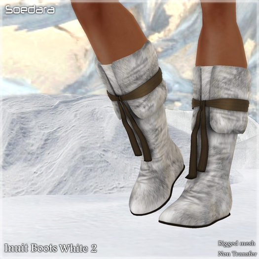 ~Soedara~ Inuit Boots White 2