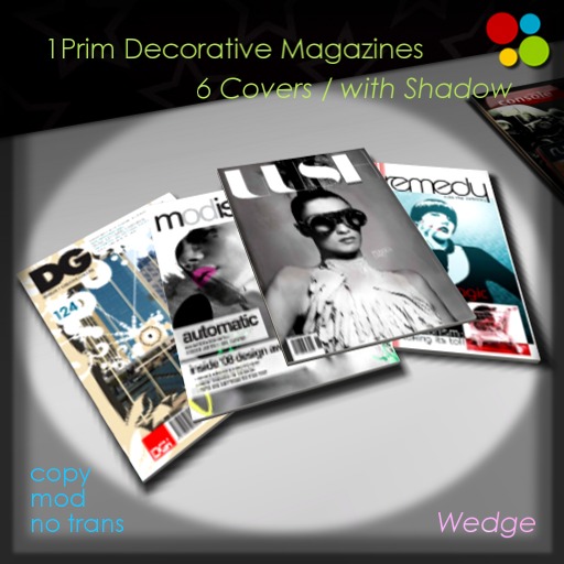 1Prim Decorative Magazines - Wedge (Cover Change)