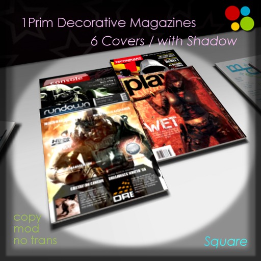 1Prim Decorative Magazines - Square (Cover Change)