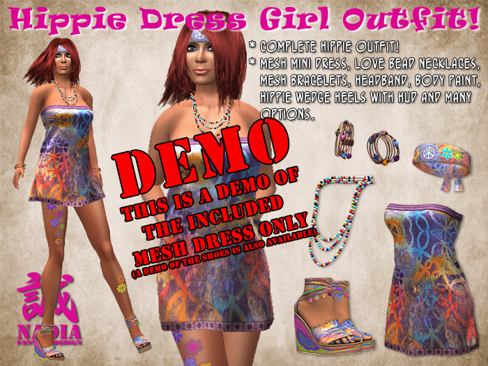 ~Nadia~ Hippie Dress Girl DEMO