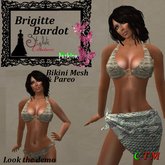 Brigitte Bardot Bikini & Pareo Dk Snake