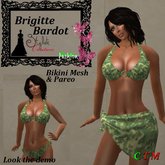 Brigitte Bardot Bikini & Pareo Camo 1