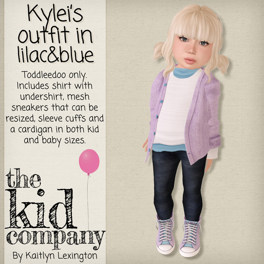 the kid company; kylei's outfit // lilac and blue.