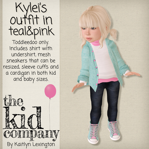 the kid company; kylei's outfit // pink and teal.