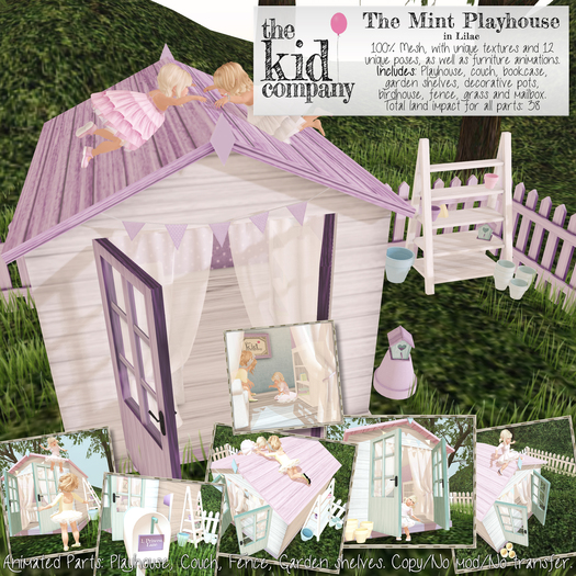 the kid company; the mint playhouse // lilac.