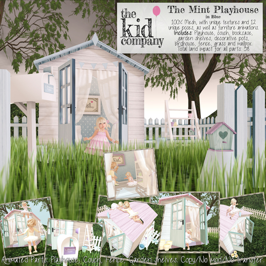 the kid company; the mint playhouse // blue.